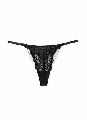 Adore Me ELYZA THONG PLUS PANTY JET BLACK - String - jet black