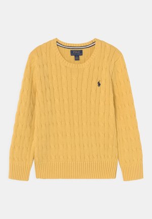Polo Ralph Lauren CABLE KNIT COTTON SWEATER - Strickpullover - campus yellow