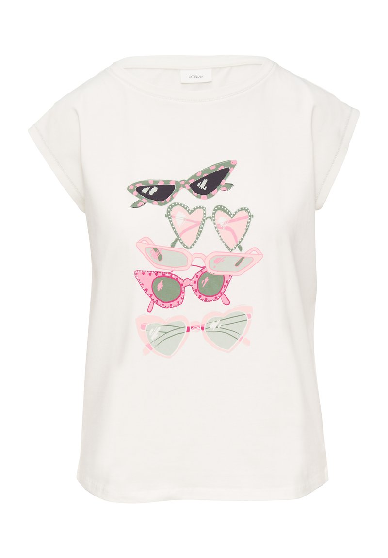 s.Oliver BLACK LABEL T-shirt print crème s.Oliver BLACK LABEL T-shirt print crème