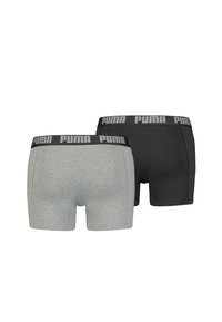 Puma BASIC 2 PACK - Kitsad bokserid - grey black