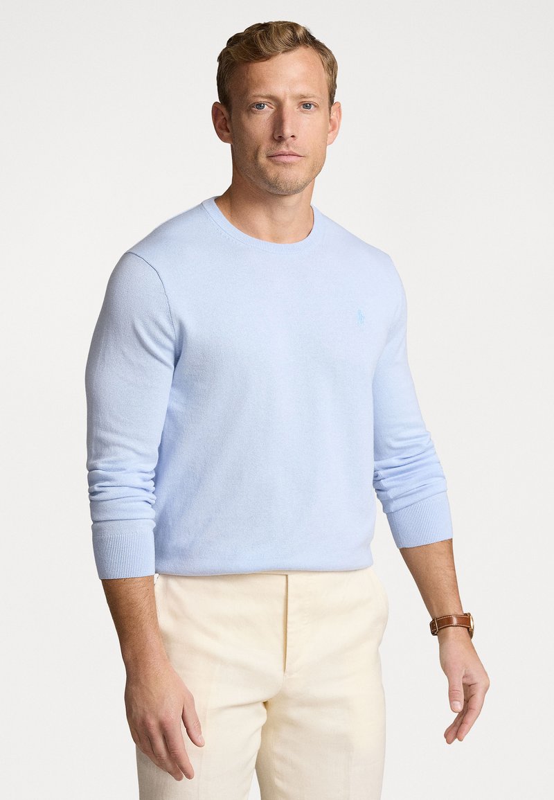 Polo Ralph Lauren COTTON-CASHMERE CREWNECK SWEATER - Jersey de punto - oxford blue