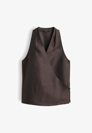 OPUS, SLIM WRAP FRONT - Camicetta - affogato