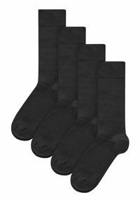 SIGNATURE 4 PACK - REGULAR FIT - Strumpor - black