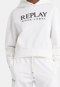Replay Mikina s kapucí - white
