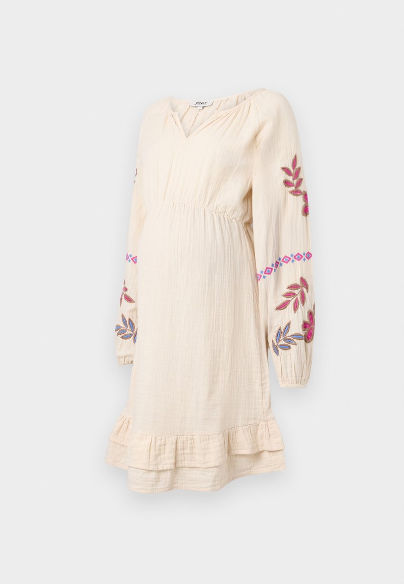 ONLY MATERNITY OLMBLAKE LIFE DRESS - Day dress - pumice stone/beige