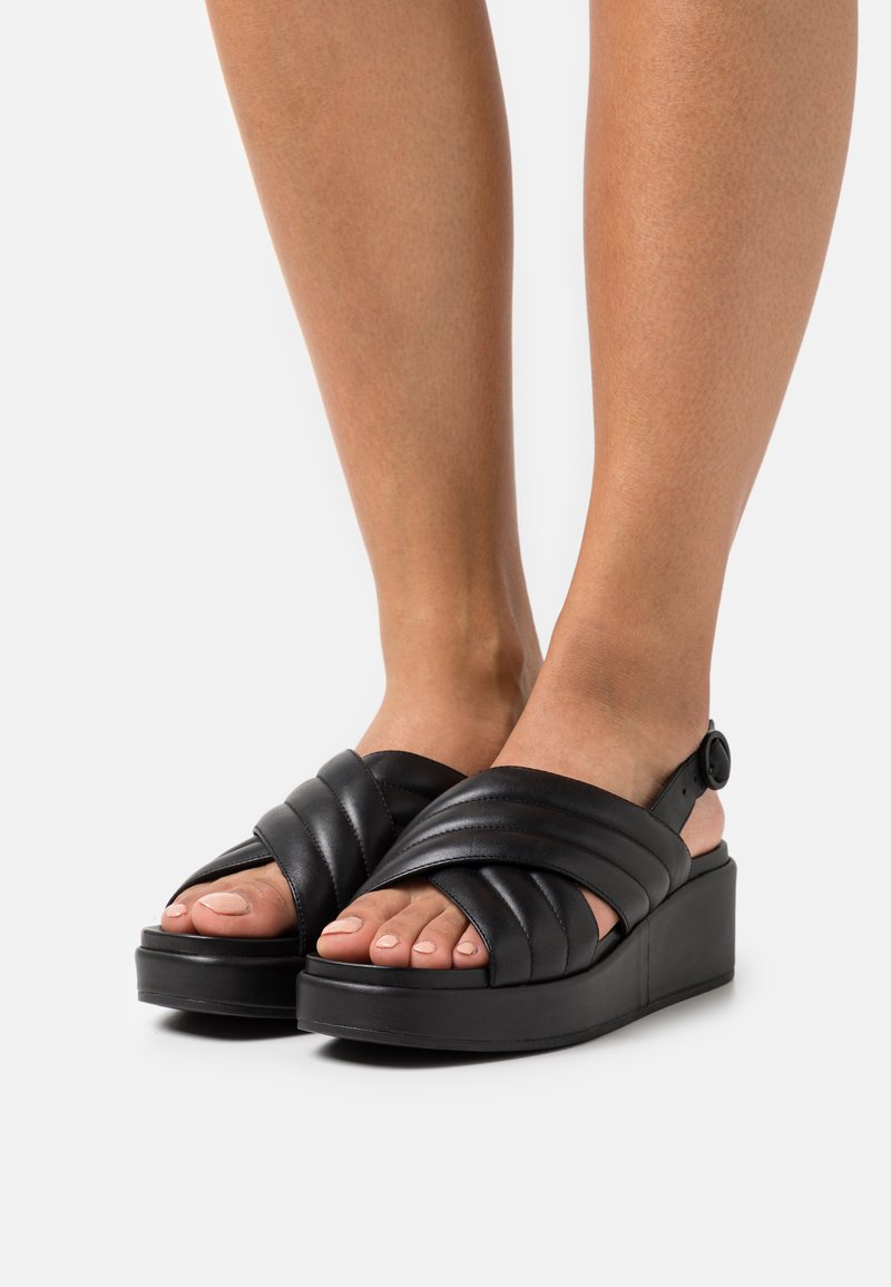 camper misia platform wedge sandal