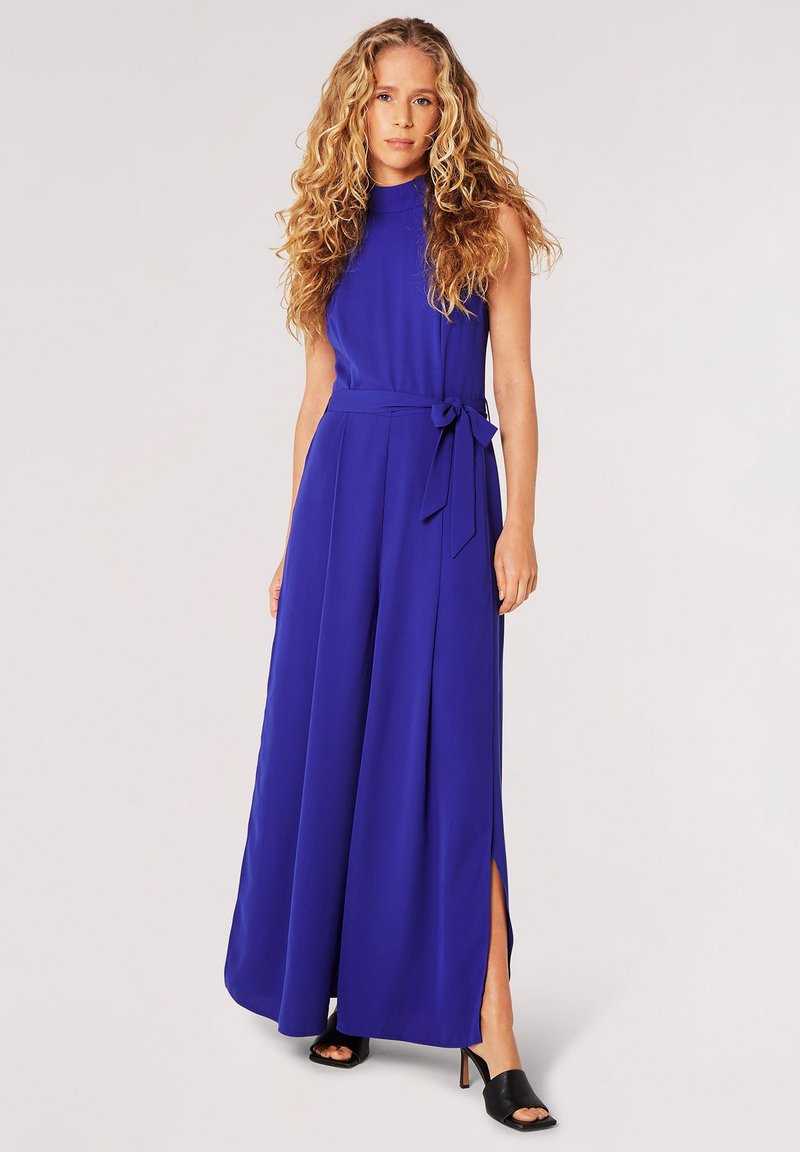 Apricot HALTER NECK SPLIT LEG Jumpsuit blue/blau Zalando.de