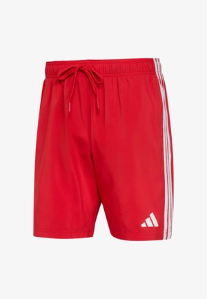 adidas Sportswear, ADIDAS SPORTSWEAR 3 STRIPES SWIM SHORTS 8 INCH - Badeshorts - better scarlet white