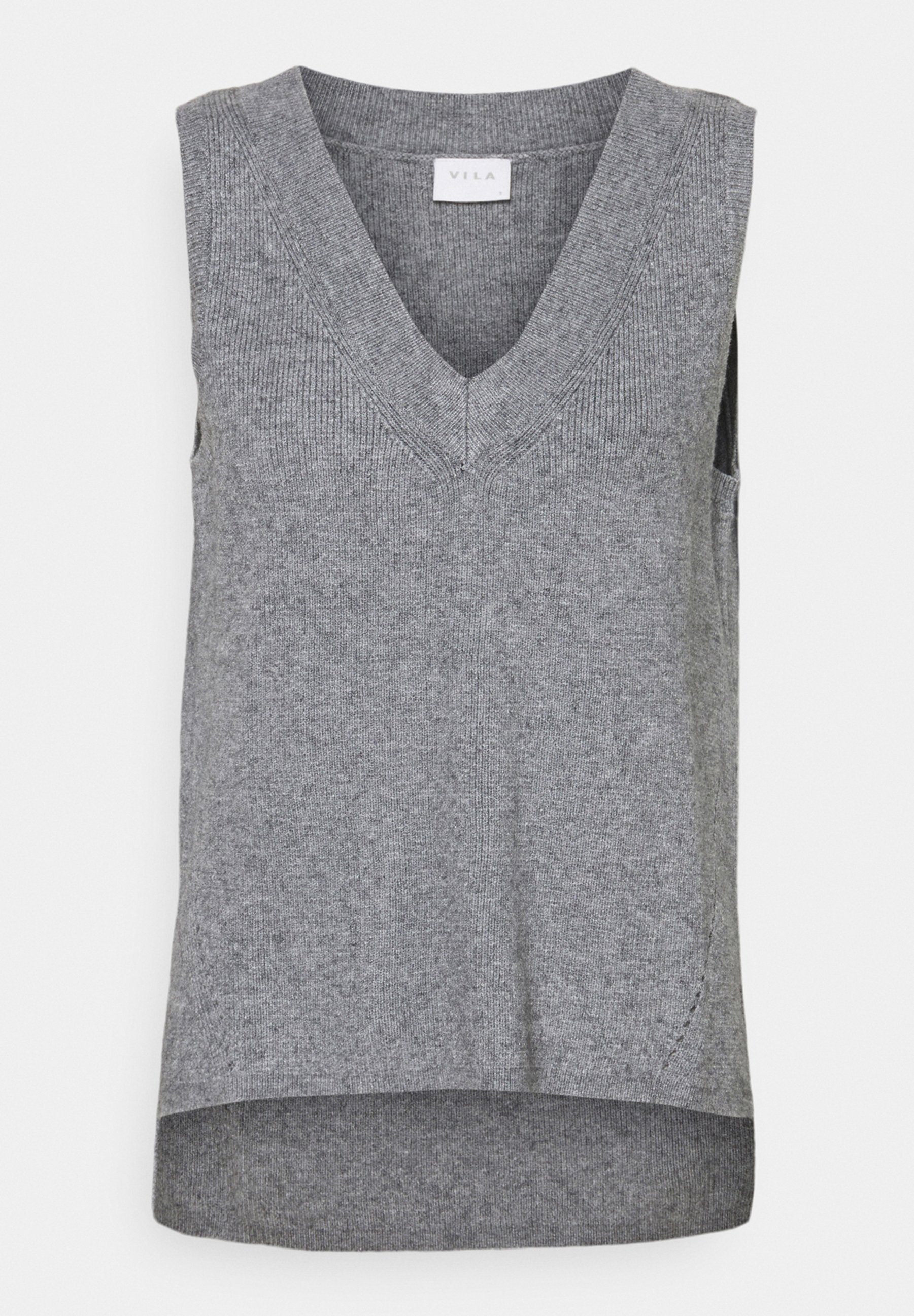 Vila VIRIL V-NECK VEST - Strikkegenser 