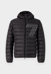 TRAIN GRAPHIC SERIES LIGHT HOODED JACKET BIG  - Jachetă subțire - black silver