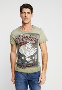 Key Largo MONTANA - Camiseta estampada - military green