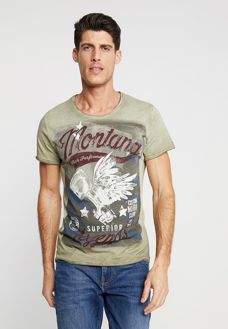 Key Largo MONTANA - Camiseta estampada - military green