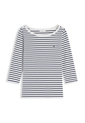 Tommy Hilfiger, CODY BOAT NECK - Maglietta a manica lunga - ecru/dark night navy