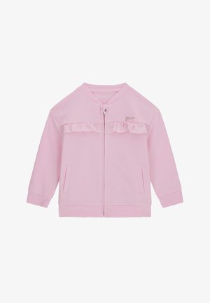 Guess, FELPA ZIP BAMBIN - Felpa con zip - rosa