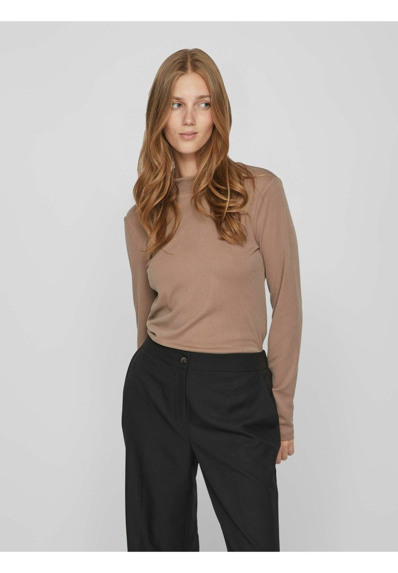 Only dam stickad tröja ONLMAGGIE - Seal Brown
