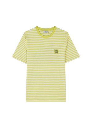 T-Shirt print - lime stripes