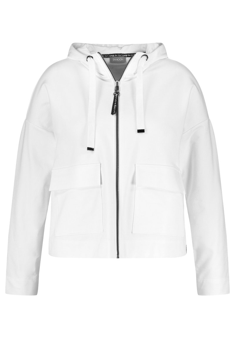 Damen Sweatshirts | Samoon Sweatjacke offwhite - RY23885 Damen Sweatshirts | Samoon Sweatjacke offwhite - RY23885