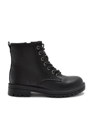 WARM LINED - Bottines à lacets - black