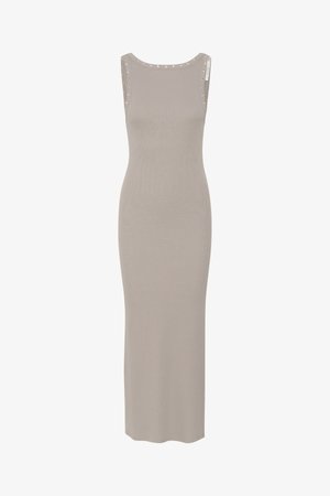 Gestuz, DREW REVERSIBLE EYELET DRESS - Трикотажна рокля - rock ridge