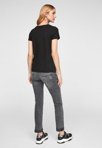 QS MIT CREW NECK - T-shirt basic - black