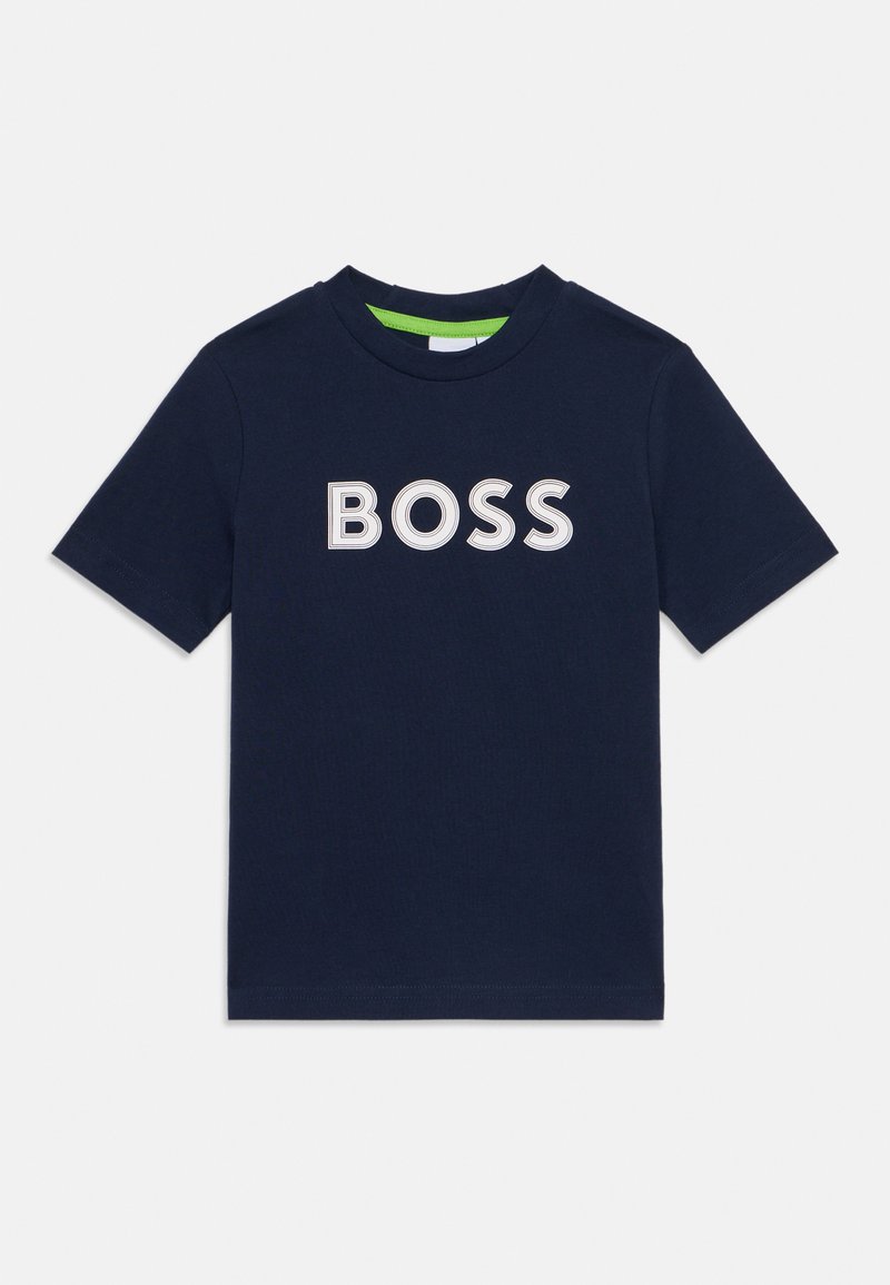 Boss T-shirt print donkerblauw Boss T-shirt print donkerblauw