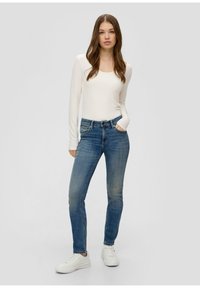 QS CATIE MID RISE - Jean slim - blau