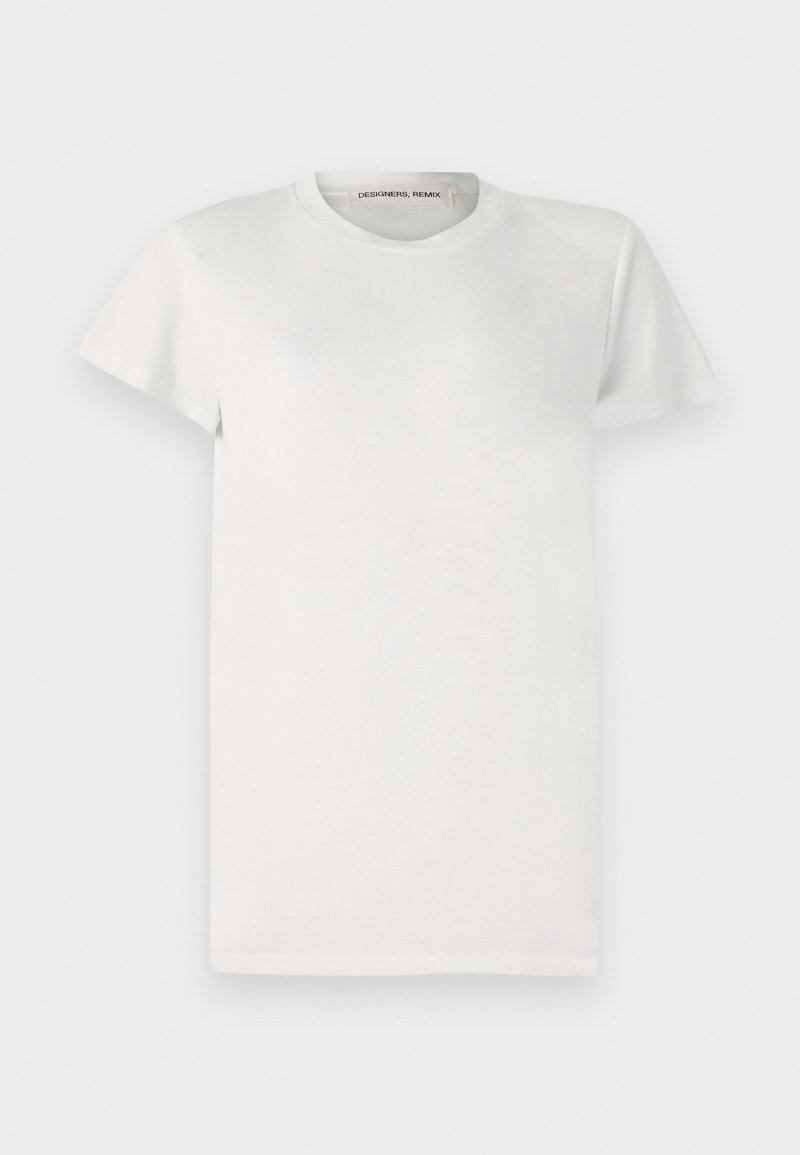 DESIGNERS REMIX T-shirt basic crème DESIGNERS REMIX T-shirt basic crème