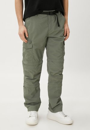 POCKET BAND BELT DETAILED - Pantalones cargo - khaki