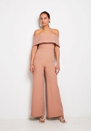 FOLDED BARDOT - Overall / Jumpsuit /Buksedragter - brown