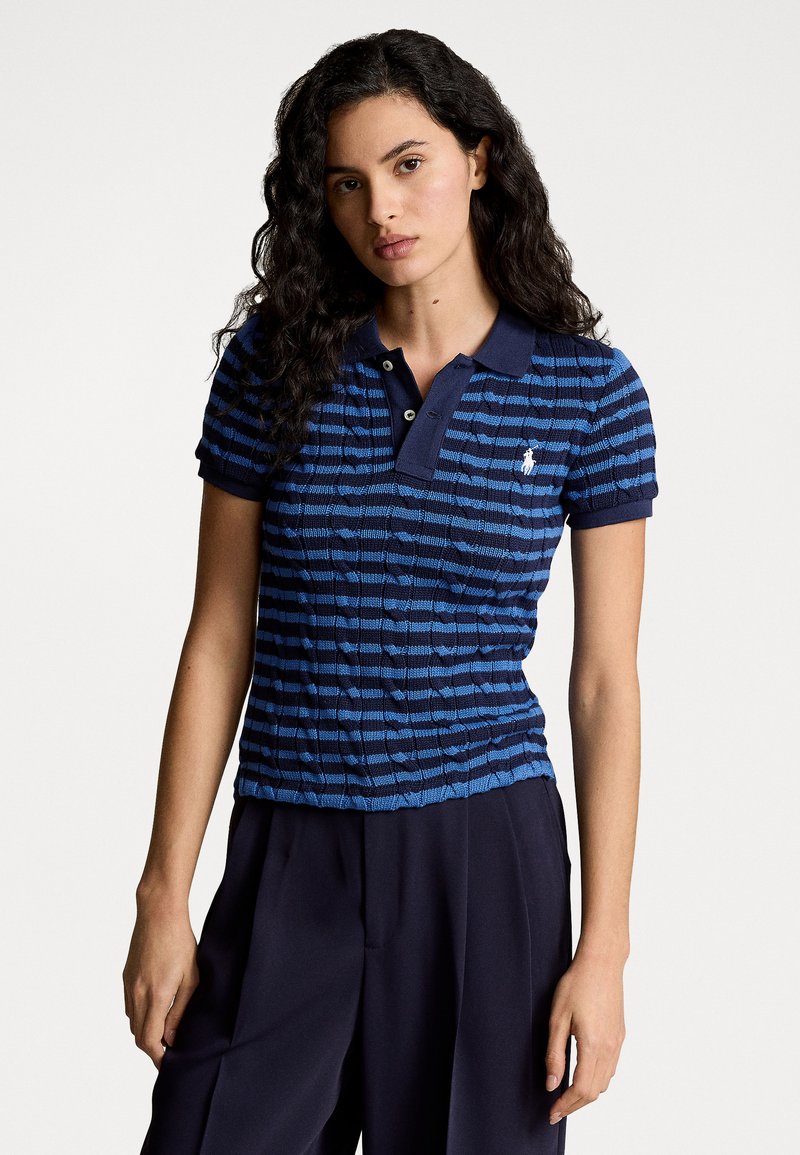 Polo Ralph Lauren COTTON SHORT SLEEVE POLO SHIRT - Πόλο - newport navy/kite blue