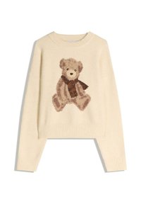 Bershka PRINTED - Pulover - beige