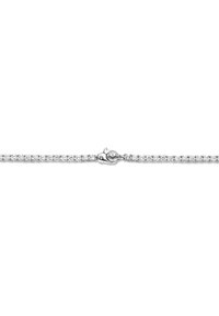 Bracciale in argento con una delicata catena decorata con brillanti zirconia cubica trasparente, dotato di un sicuro gancio a molla per la chiusura.
