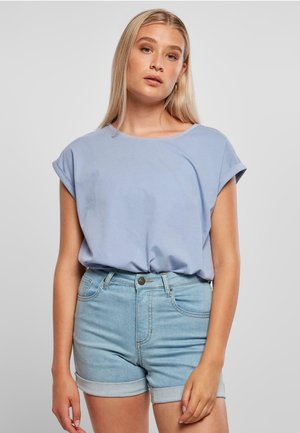 EXTENDED SHOULDER TEE - T-Shirt basic - violablue