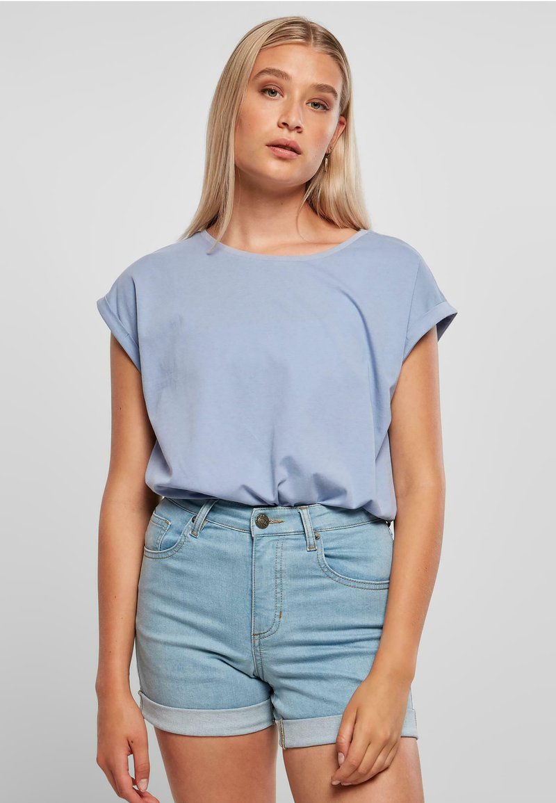Urban Classics EXTENDED SHOULDER TEE - Basic póló - violablue