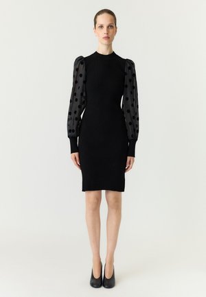 YAS, Knitted YASDOTME - Robe pull - black