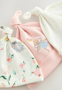 Next 3 PACK - Adīta cepure - pink mouse