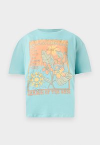 DAYLIGHT BLOOMS TEE - Triko s potiskem - misty blue