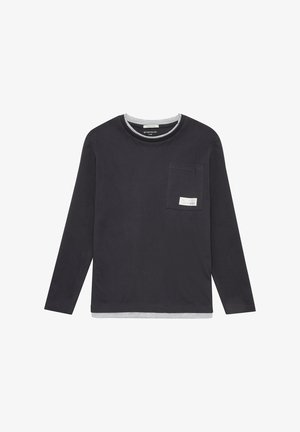 MIT BRUSTTASCHE - Camiseta de manga larga - coal grey