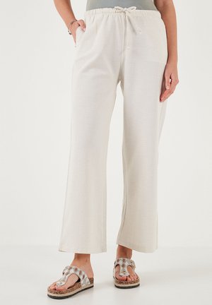 LELA REGULAR FIT - Trousers - beige