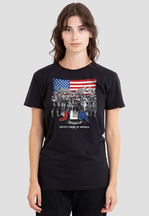 Cotton Soul, JUSTICE LEAGUE ALL AMERICAN LEAGUE - T-Shirt print - black