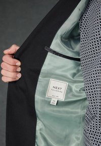 Next SLIM FIT TEXTURED STRIPE - Anzugsakko - black