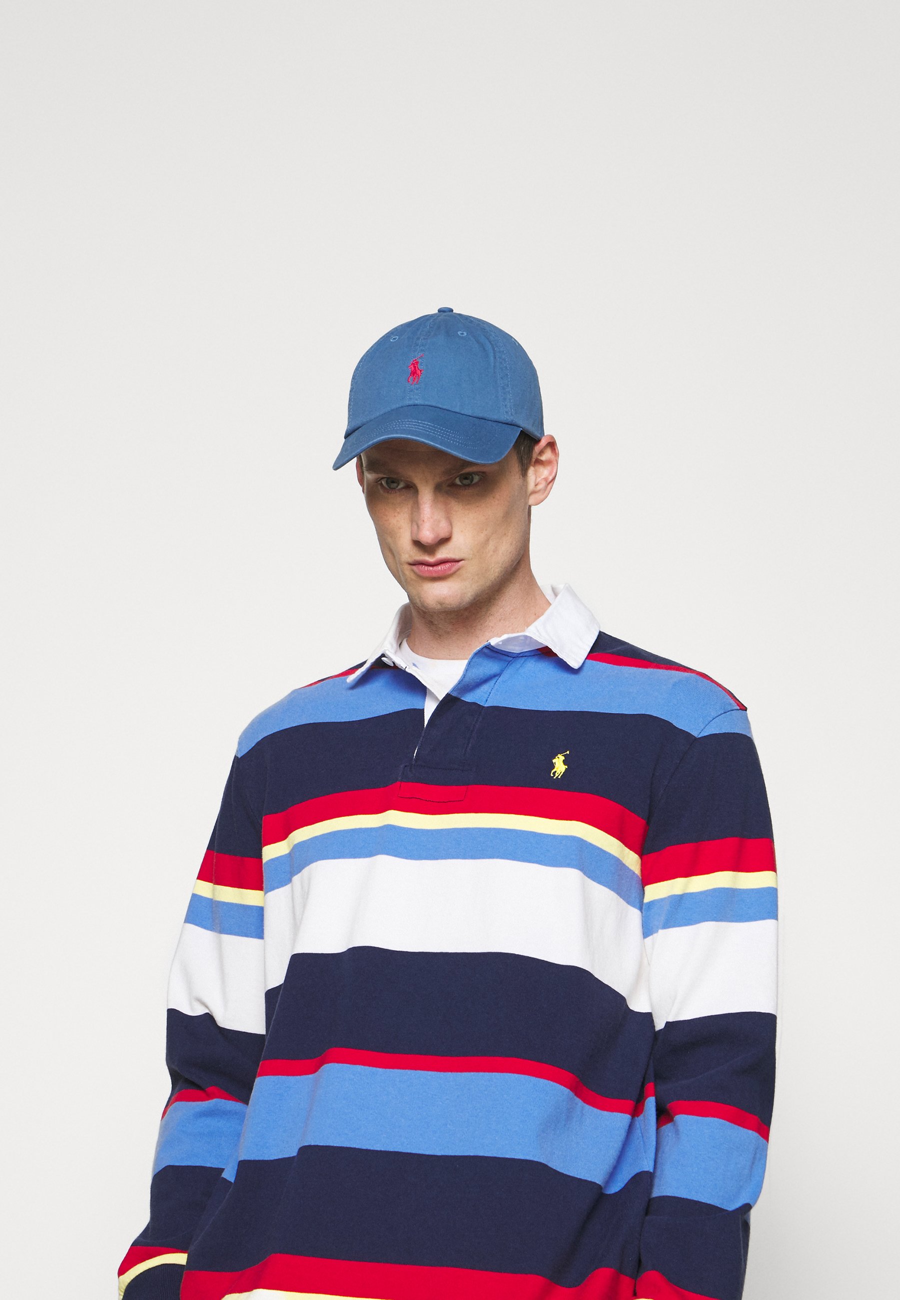 blue polo hat