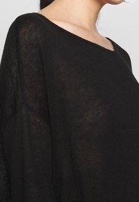 VILA Stickad tröja - black