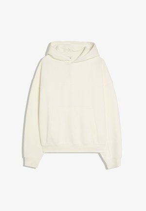 Bershka, BOXY FIT - HOODIE - Hoodie - white