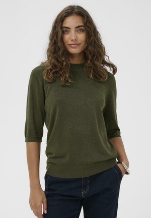 CULTURE CUFAY PULLOVER - T-shirt basique - olive night