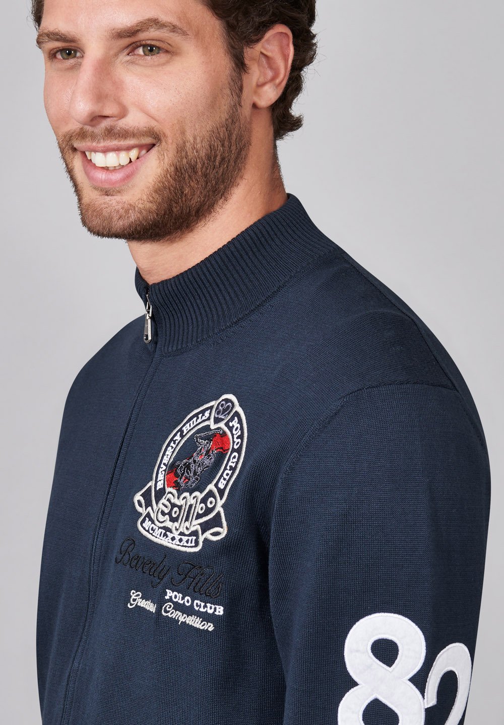 Beverly Hills Polo Club Chaqueta de punto - navy/azul marino - Zalando.es