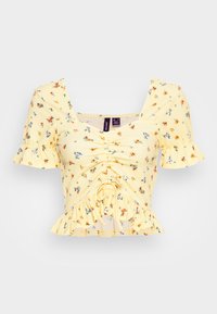 Não selecionado, lemon meringue/small flowers