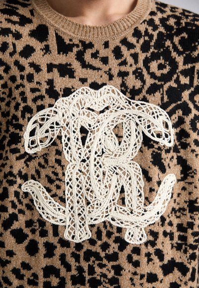 Roberto Cavalli Pullover - avorio/nero