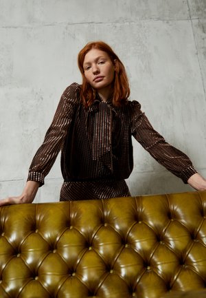 HARVEY - Button-down blouse - black