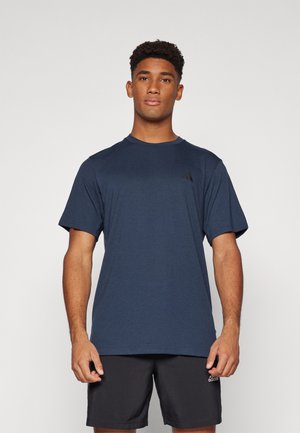 adidas Performance TRAIN ESSENTIALS COMFORT - Sports T-shirt - aurora ink/black